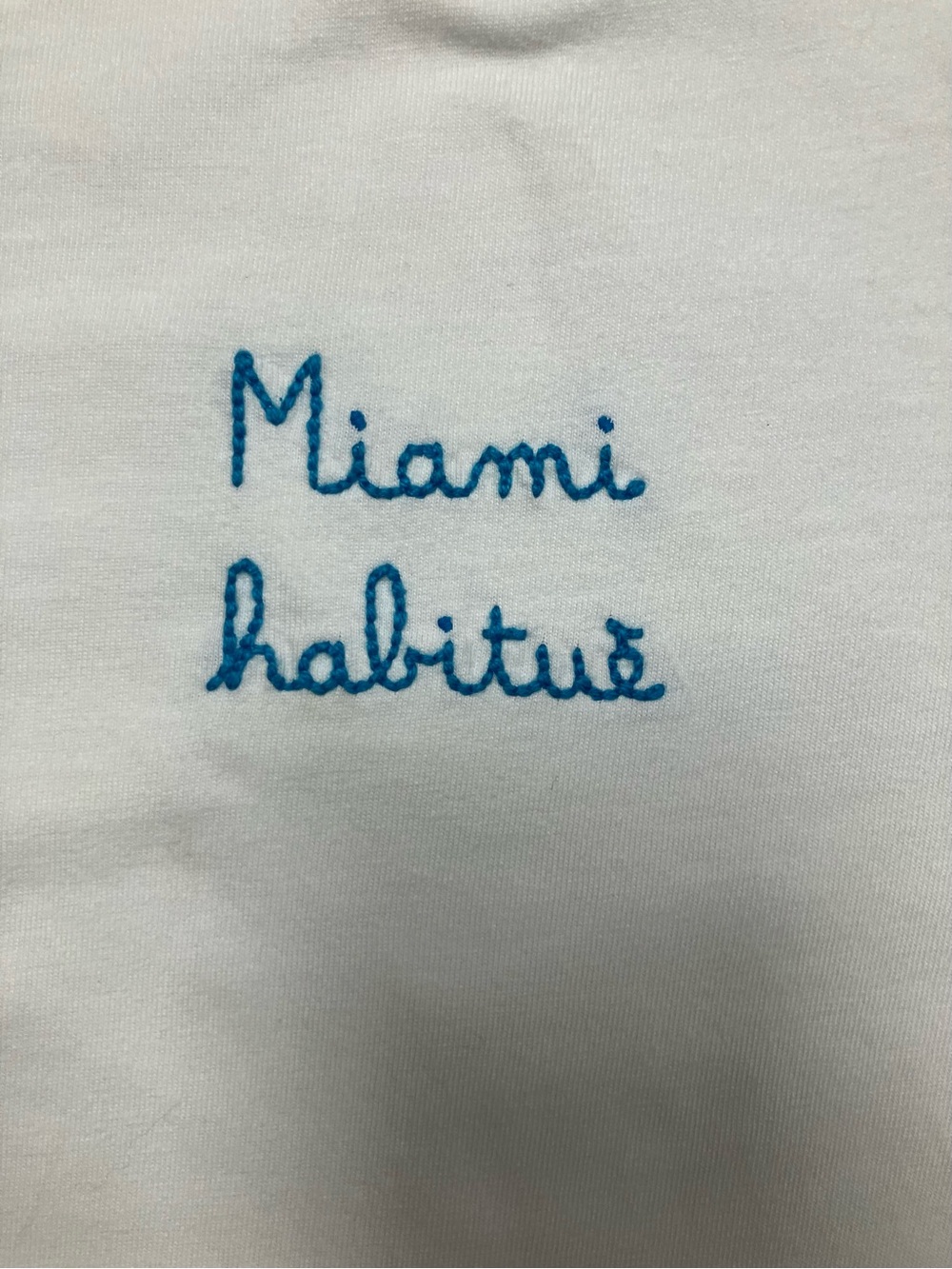 MC2 “Miami Habitue” Saint Barth White Tee with Red Logo